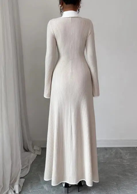 Bohemian Long Sleeve Knit Dress