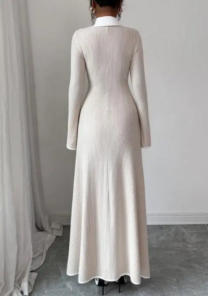 Bohemian Long Sleeve Knit Dress
