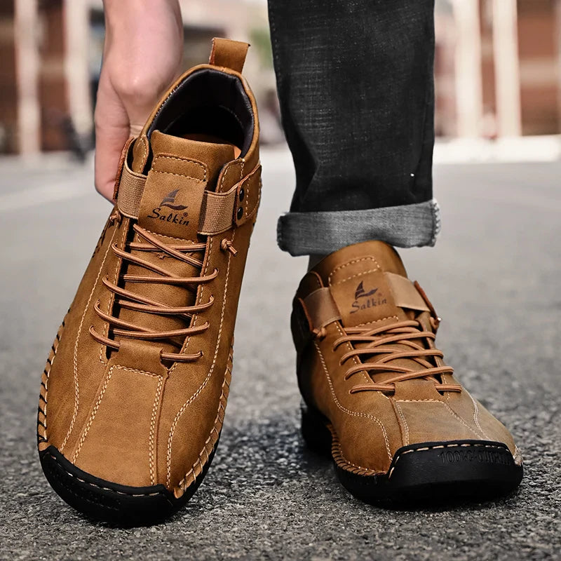 Authentic Brown Leather Boots