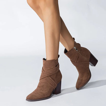 Low Heel Ankle Booties