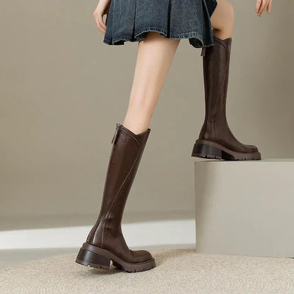 Luxury Women's Real Leather Ankle Boots
