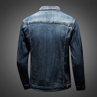 Urban Edge Men's Biker Jeans Denim Blue