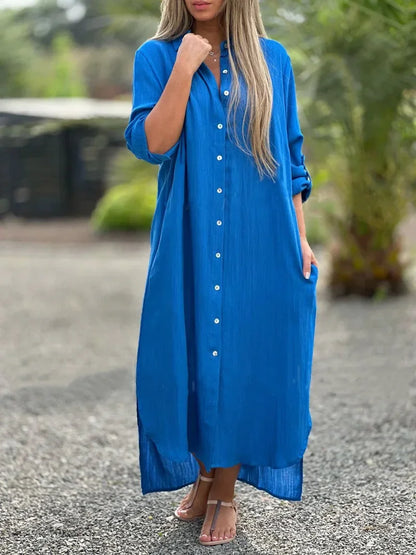 Women's Cotton Hemp Summer Dress