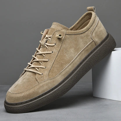 Authentic Leather Low Top Sneakers - VibreMode