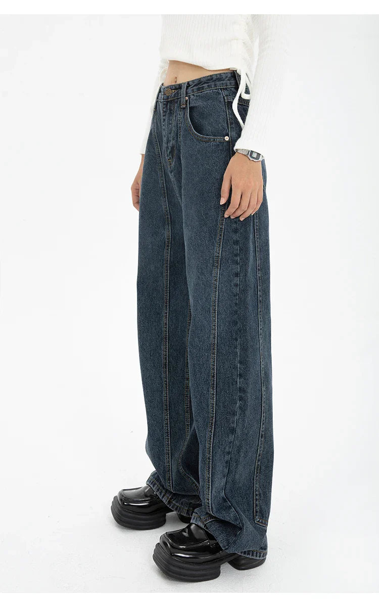 Classic Blue Straight Leg Jeans