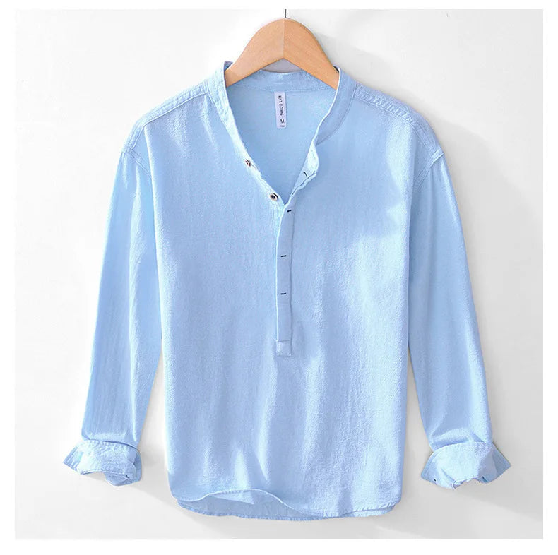 Dunford Men's Long Sleeve Summer Shirt - VibreMode