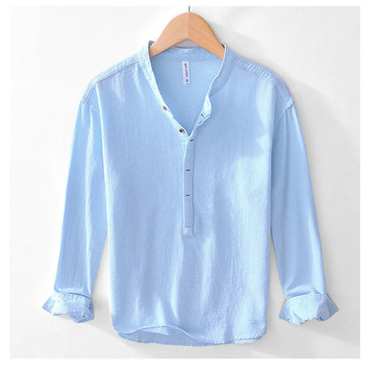 Dunford Men's Long Sleeve Summer Shirt - VibreMode