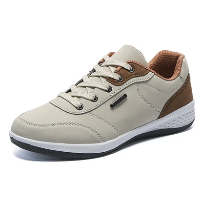 Men's Lace-Up Shoes Comfortable Contrast Panel Design
