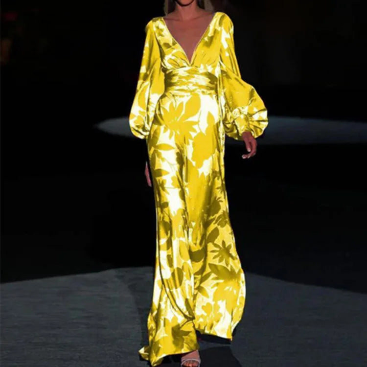 Women's Elegant Maxi Dress Flowy Evening Wear