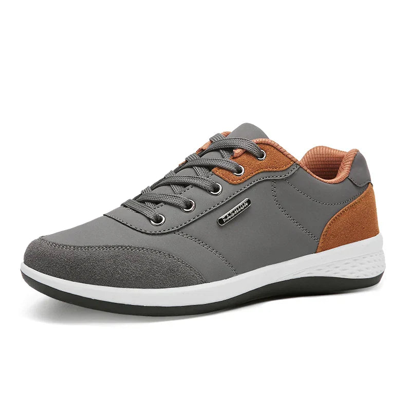 Men's Lace-Up Shoes Comfortable Contrast Panel Design