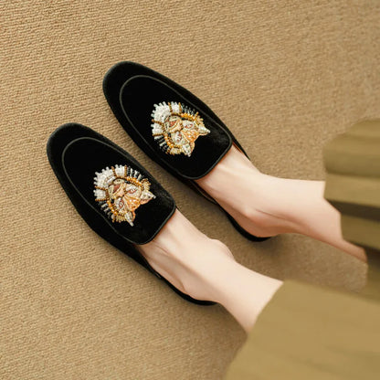 Women's Velvet Mules