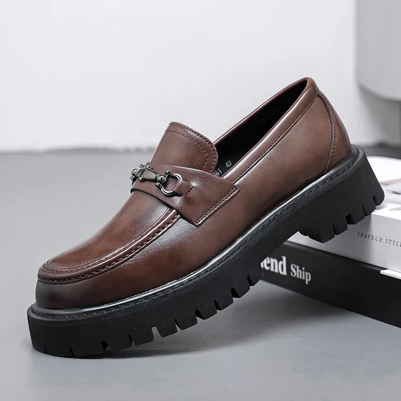 Men's Leather Dress Loafers - VibreMode