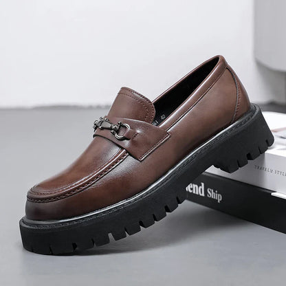 Men's Leather Dress Loafers - VibreMode