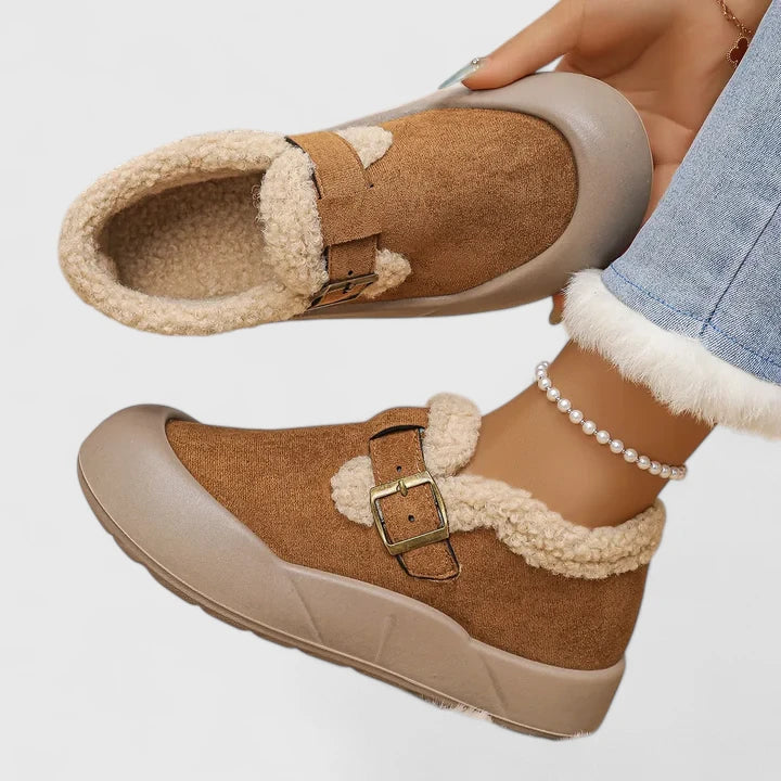Comfortable Women's Spring Buckle Loafers Shoes - VibreMode