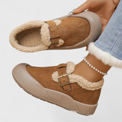 Comfortable Women's Spring Buckle Loafers Shoes - VibreMode