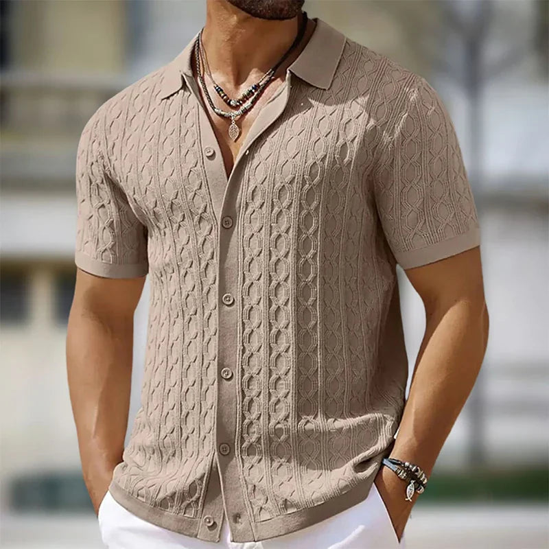 Men's Knit Polo T-Shirt