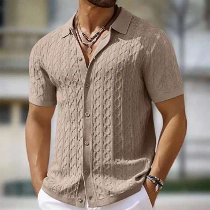 Men's Knit Polo T-Shirt
