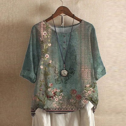 Vintage Style Women's Blouse - VibreMode