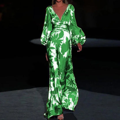 Women's Elegant Maxi Dress Flowy Evening Wear
