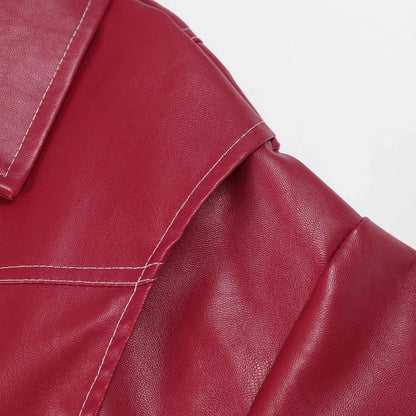Women's Leather Jacket Durable Black