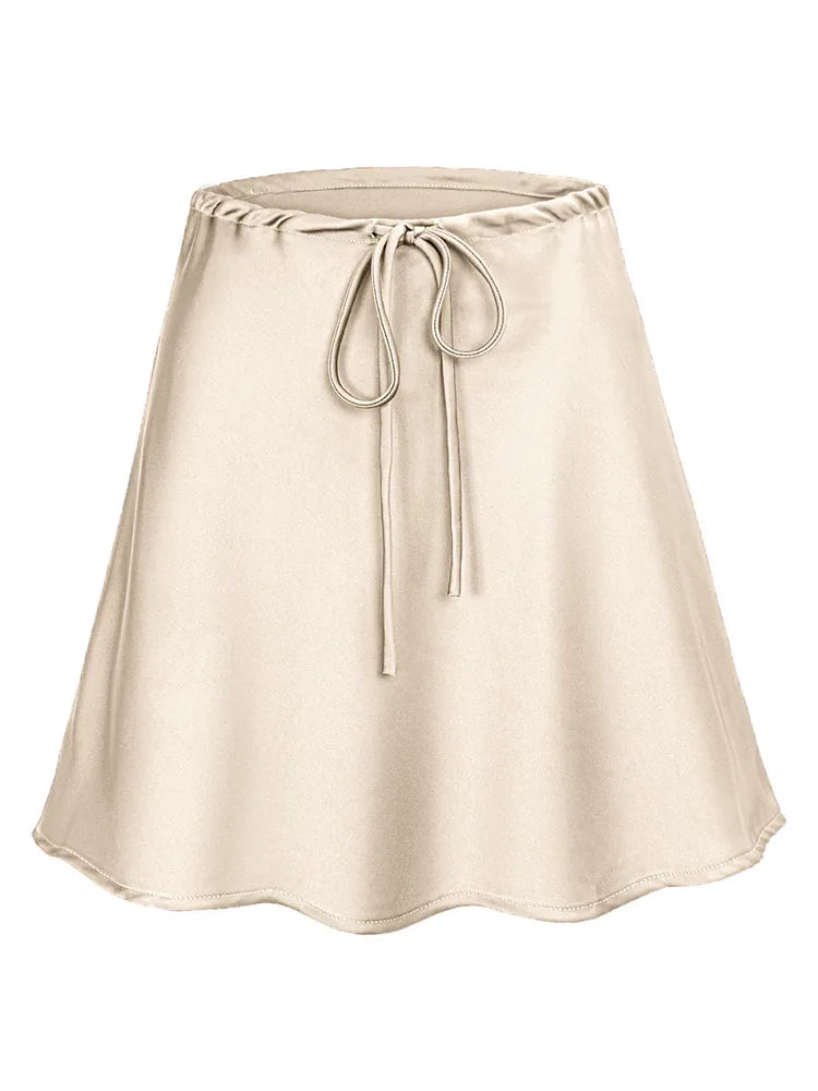 Women's Satin Mini Skirt