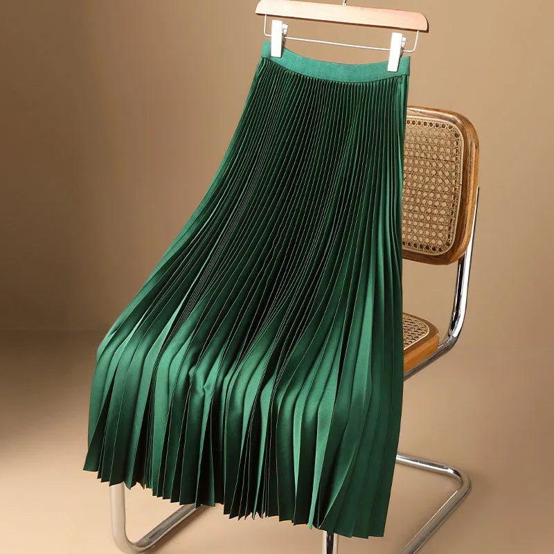 Women's Pleated A-Line Skirt