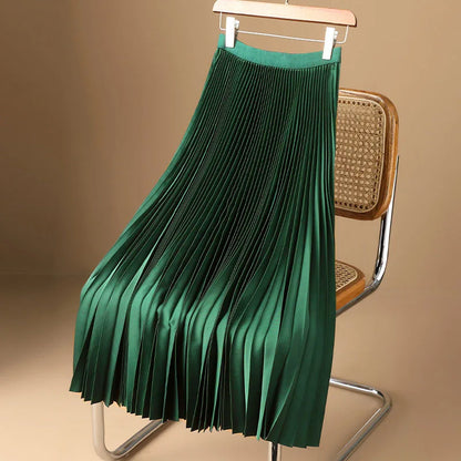 Women's Pleated A-Line Skirt