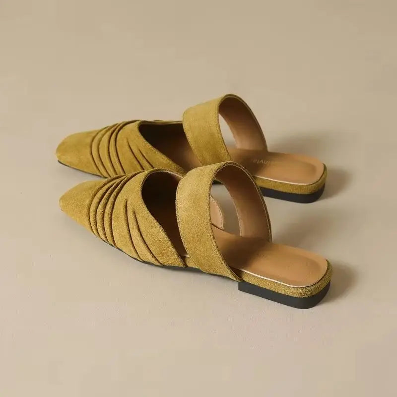 Women's Square Toe Mule Sandals