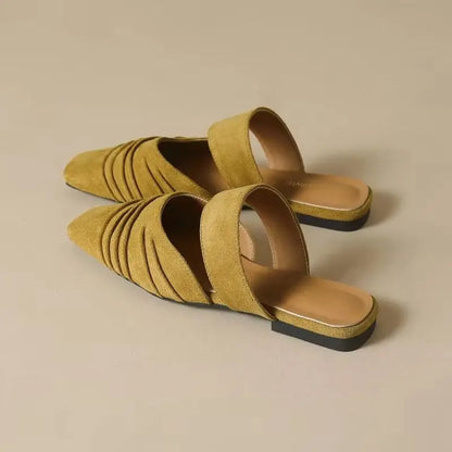 Women's Square Toe Mule Sandals