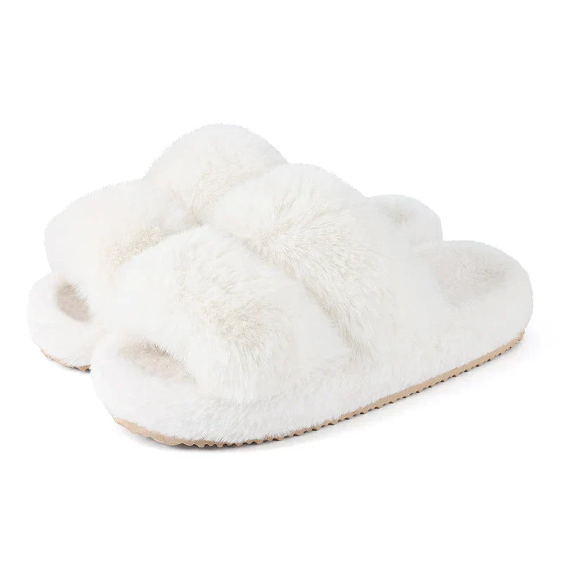 Plush Faux Fur Women's Comfort Slippers - VibreMode