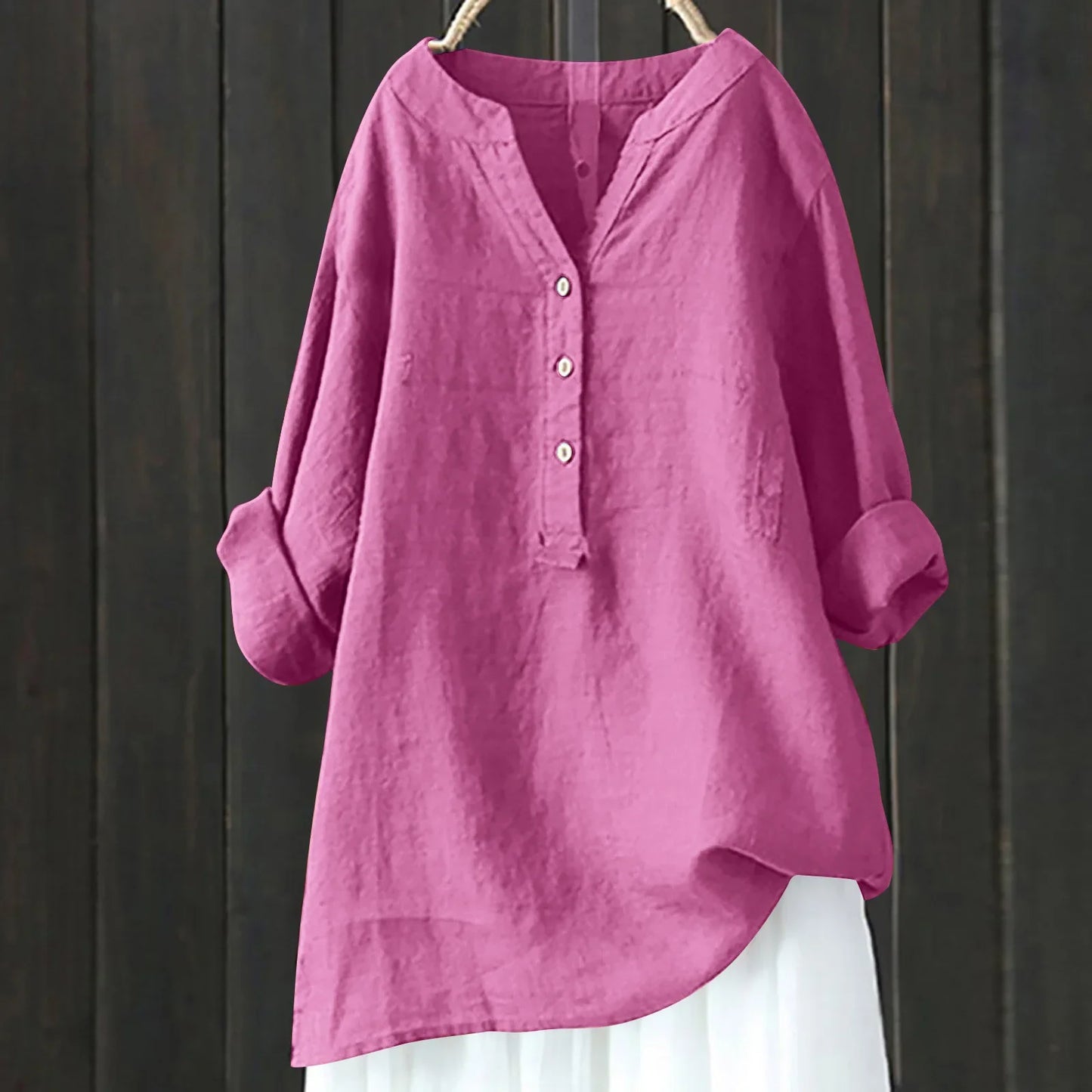 Women's Linen Summer Shirt - VibreMode
