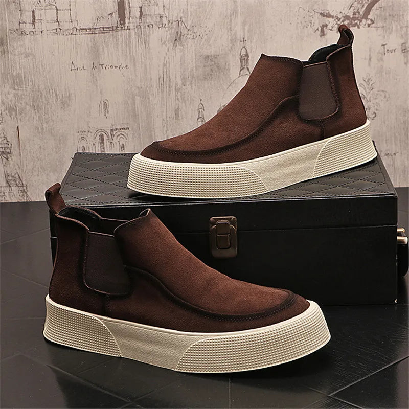 Matteo Men's Suede Chelsea Boots