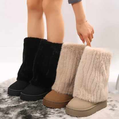 Luxurious Faux Fur Winter Boots