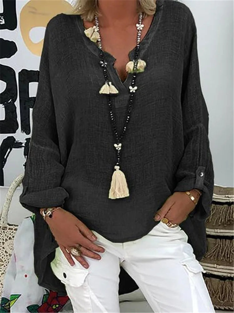 Relaxed Fit Loose Women's Blouse