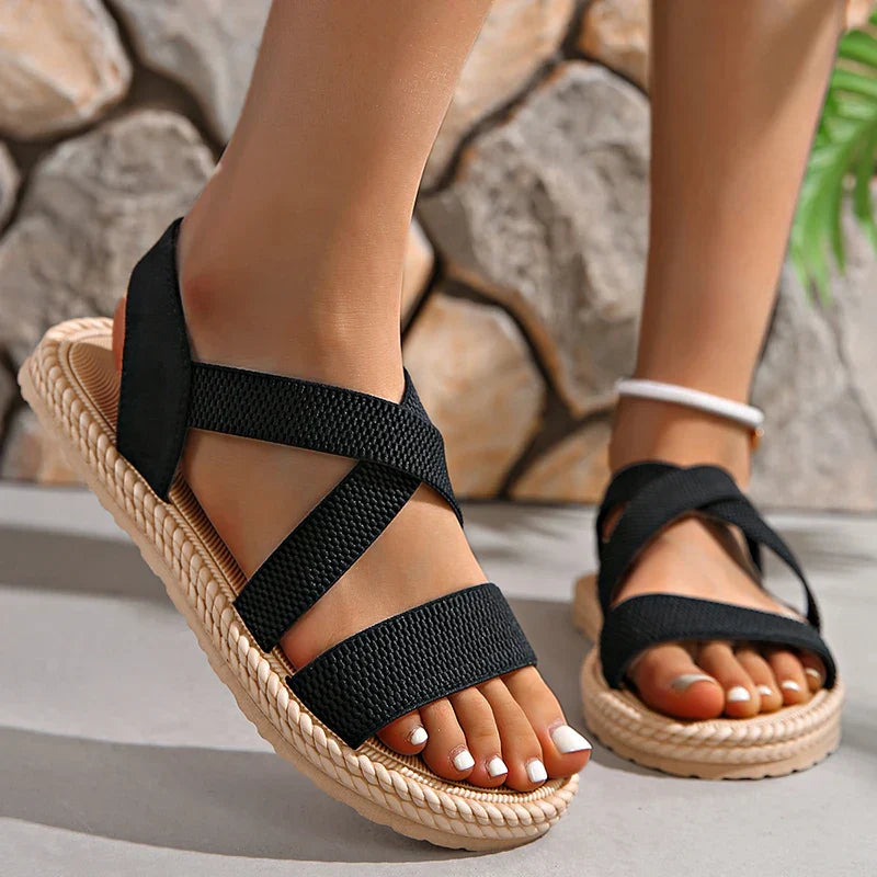 Woven Flat Summer Sandals