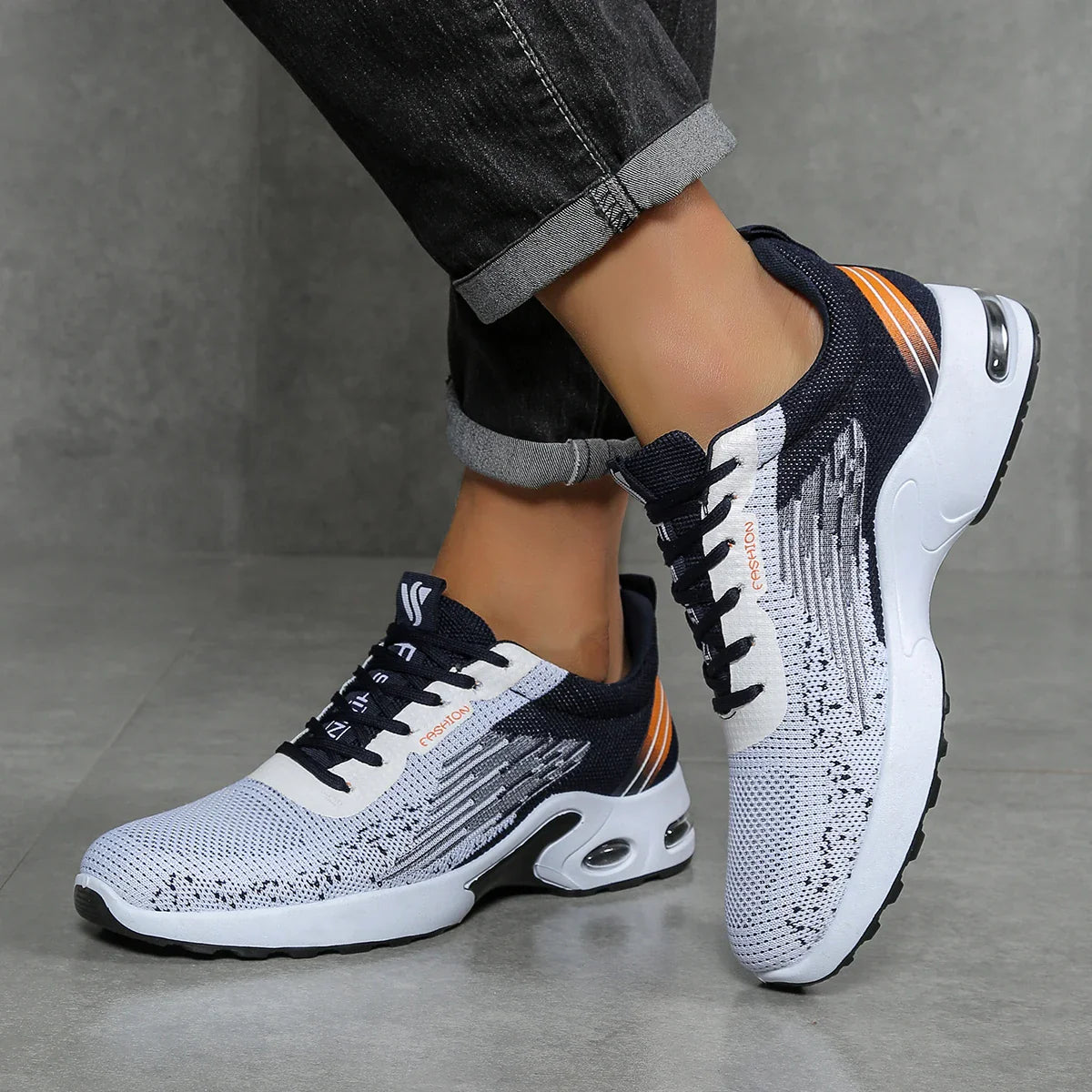 Comfortable Supportive Athletic Shoes Air Cushion Mesh Sneakers
