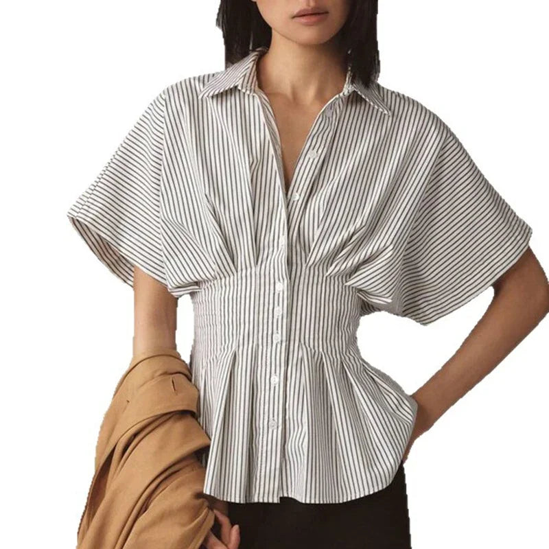 Women's Short Sleeve Peplum - VibreMode