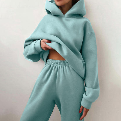 Women's Relaxed Fit Hoodie Jogger Set