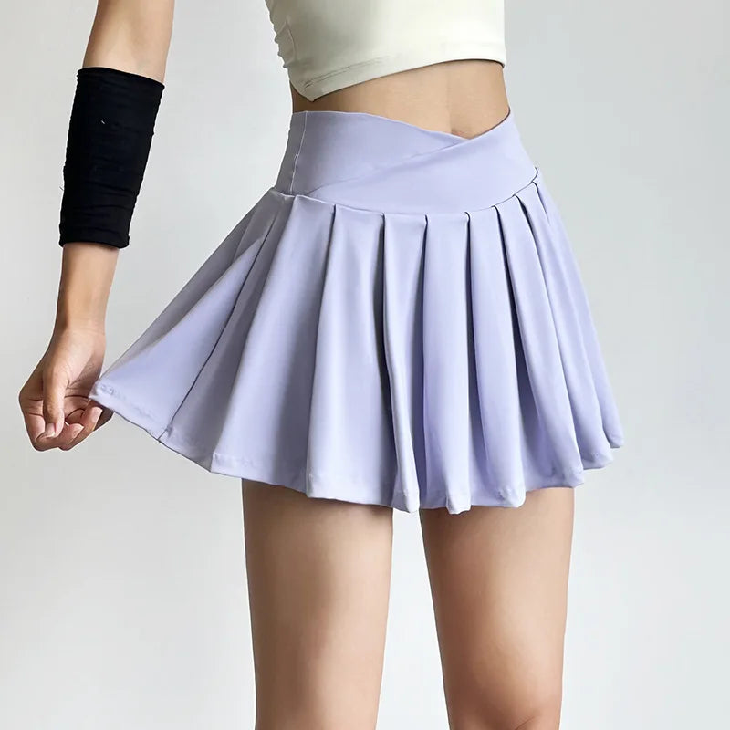 Flirty Gathered Mini Skort