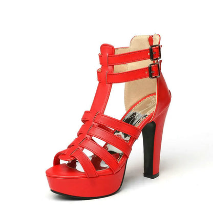 Comfortable Wide Fit Leather Flat Sandals for Women