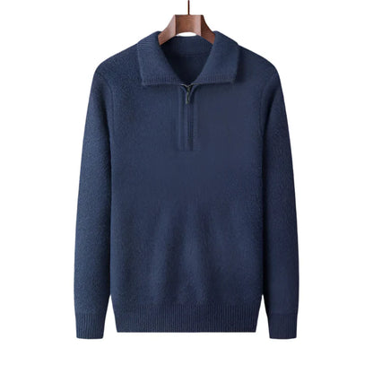 Cashmere Quarter Zip Sweater