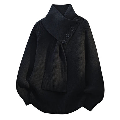 Women's Cozy Sweater Scarf Neck