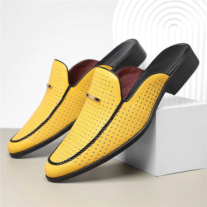 Lucas Men's Genuine Leather Mules - VibreMode