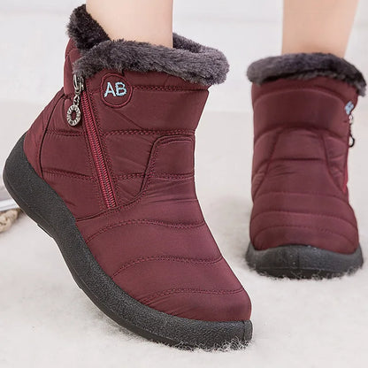 Women's Winter Snow Boots Comfortable Insulated Black