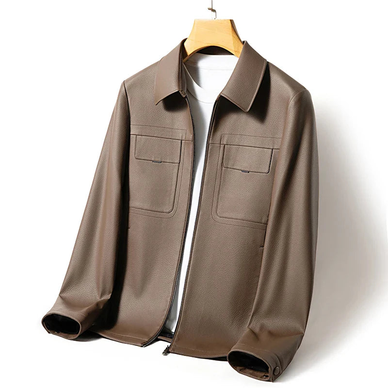 Authentic Real Leather Biker Jacket - VibreMode