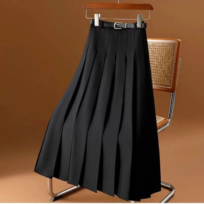 Floral Knee Length Belted Skirt for Women