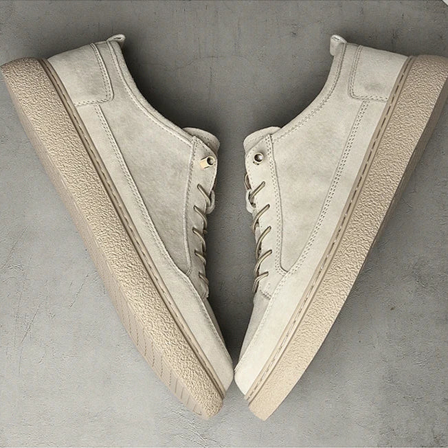 Authentic Leather Low Top Sneakers