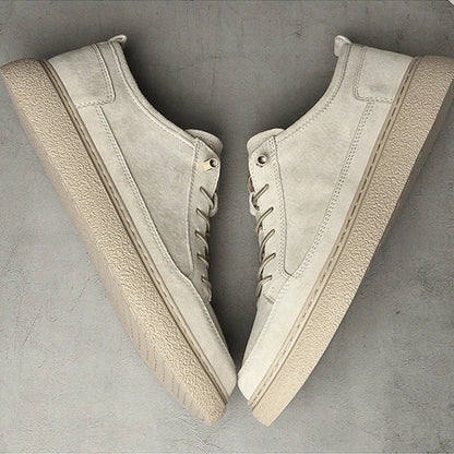 Authentic Leather Low Top Sneakers