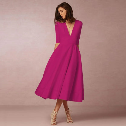 Harper | Ladies Stylish Flowy Midi Dress