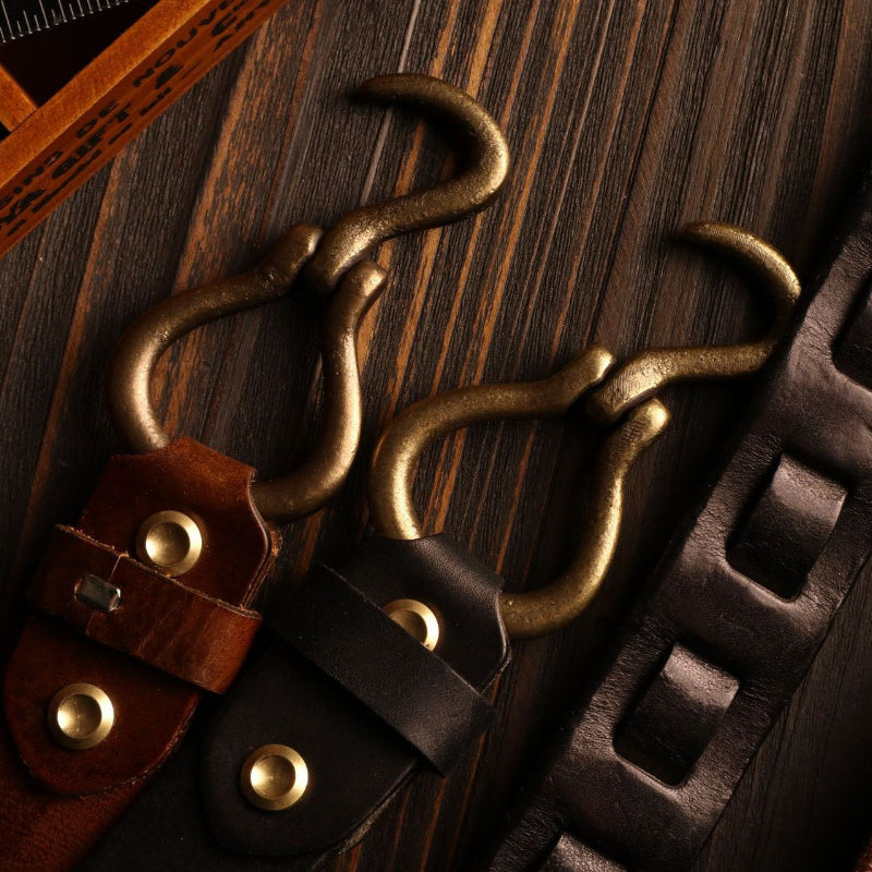 Leather Western Style Buckle Belt